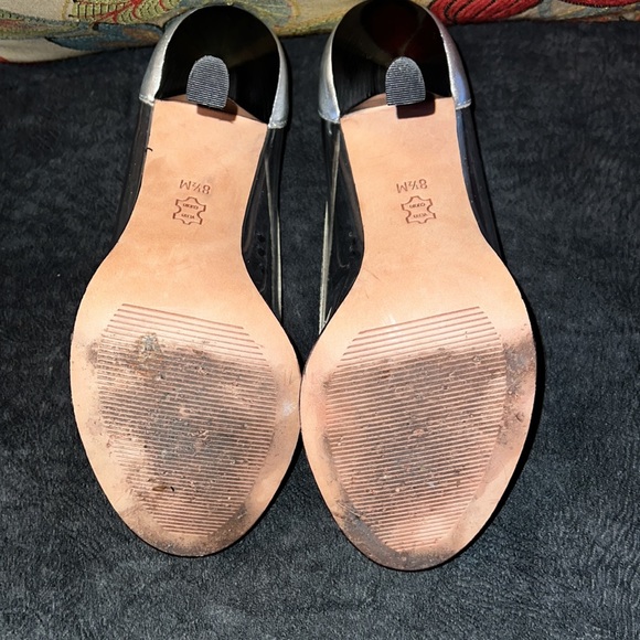 Michael Kors Clear Cinderella-Style Signature Peep Toe Pumps - Picture 4 of 8